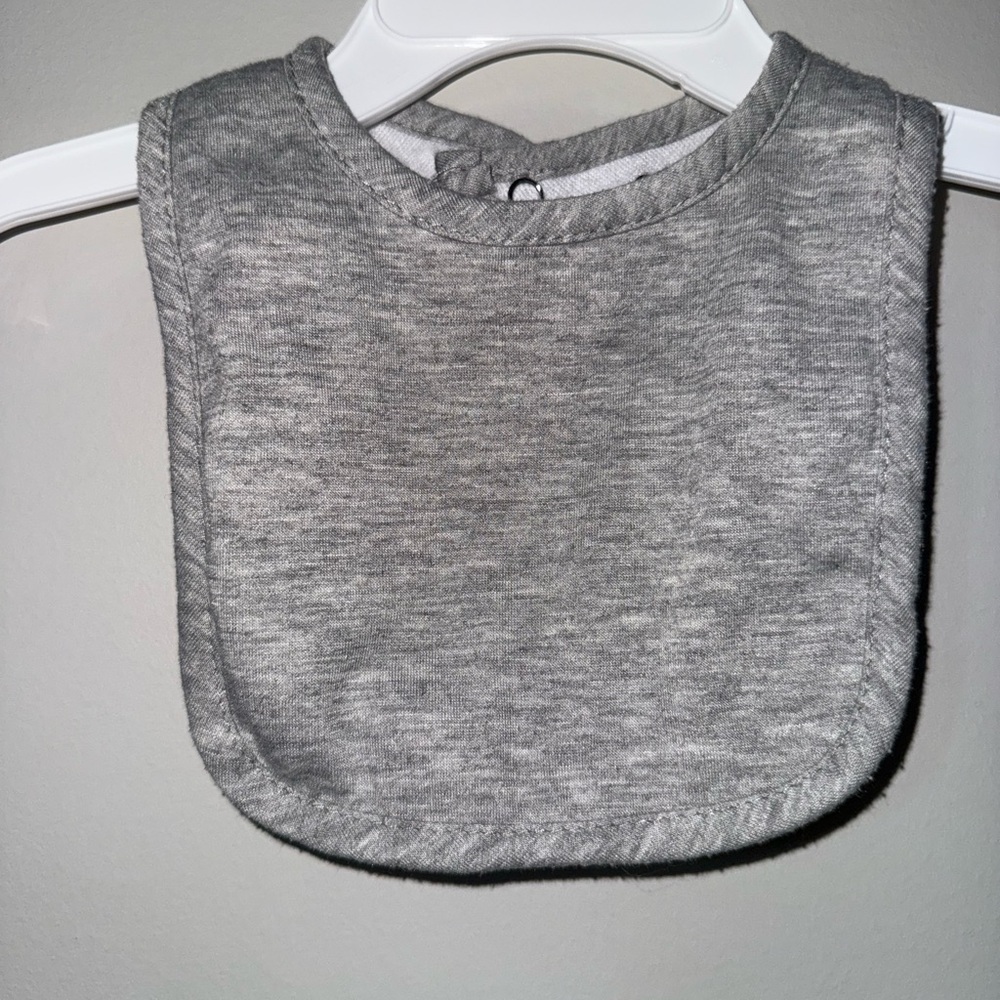St. John's Bay Gray Bib Soft Heathered Accessory
